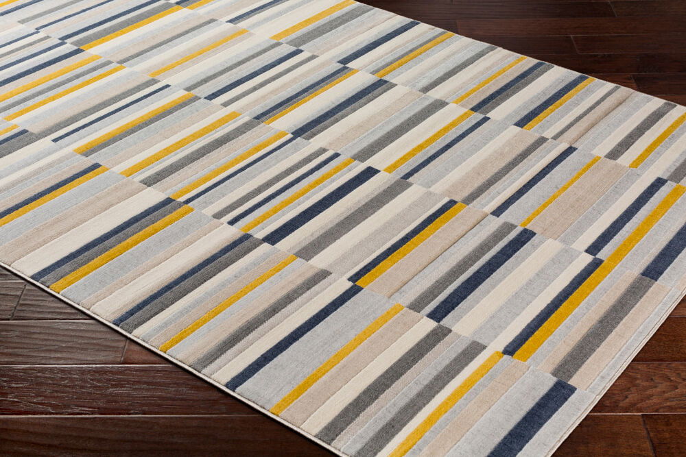 City Machine Woven Rug, by Surya, 1'3.75" length x 1'3.75" width