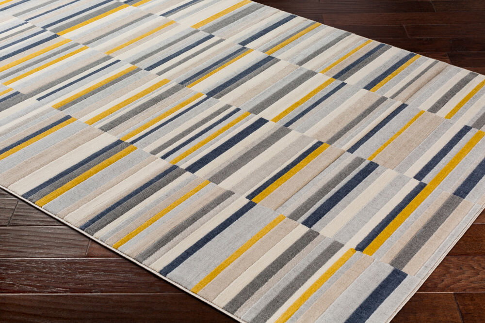City Machine Woven Rug, by Surya, 1'3.75" length x 1'3.75" width