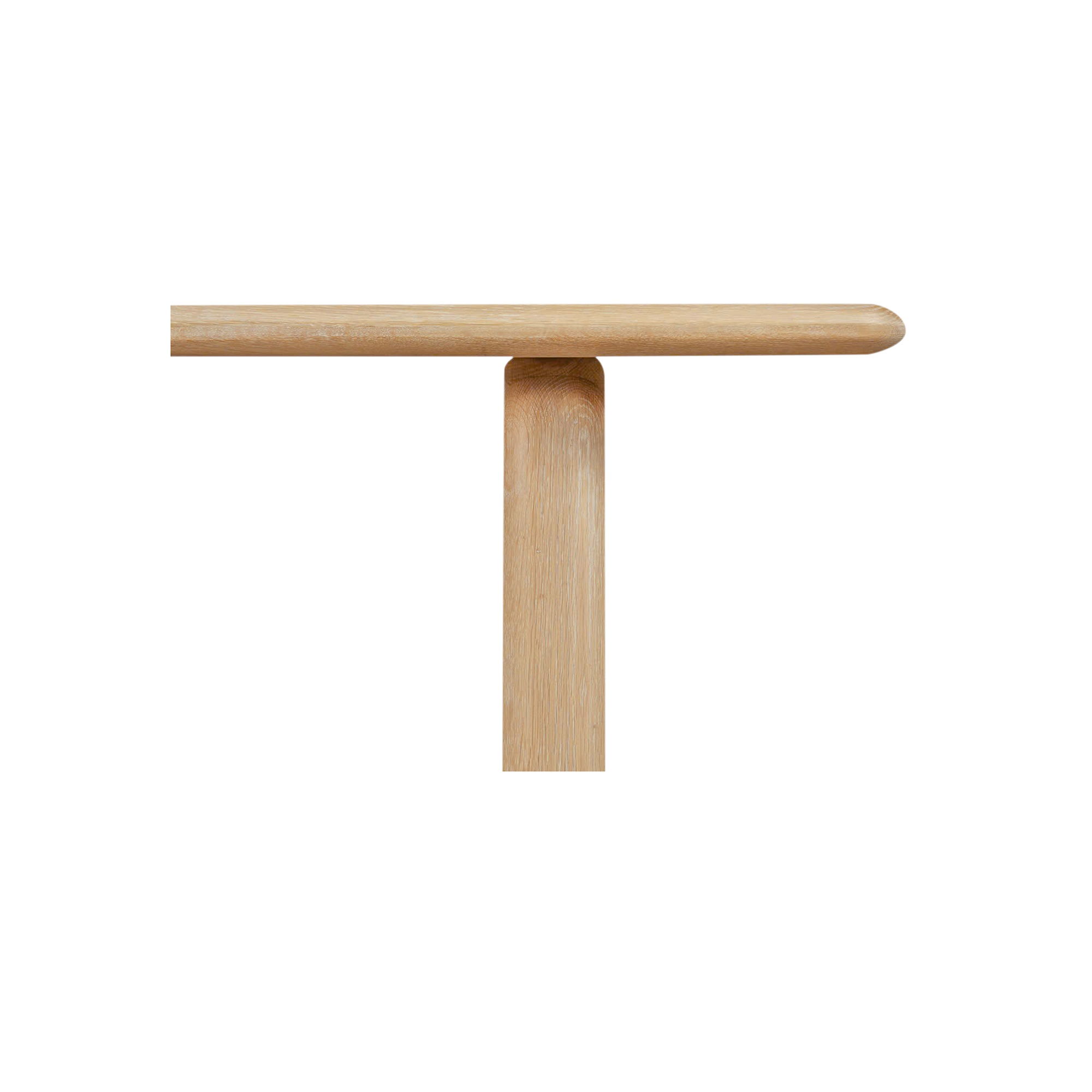 Malibu Dining Table White Oak, by Moe's Home, 88" width x 30" height x 38" depth View 6