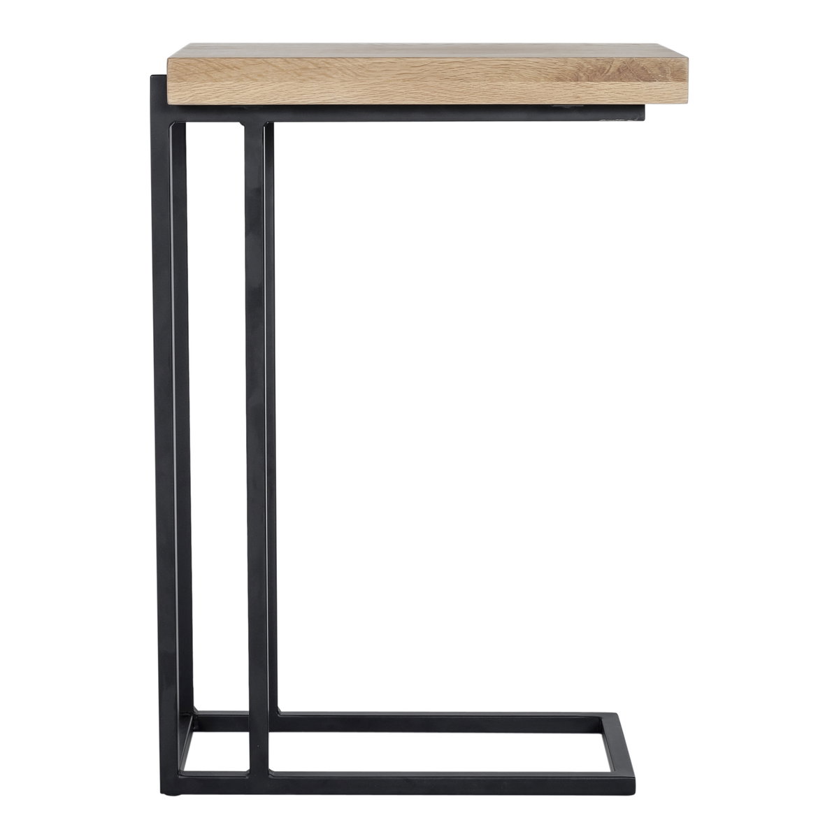 Mila C Shaped Side Table Natural, Side & End Table by Moe's Home, 16.5" width x 23.5" height x 10" depth View 1