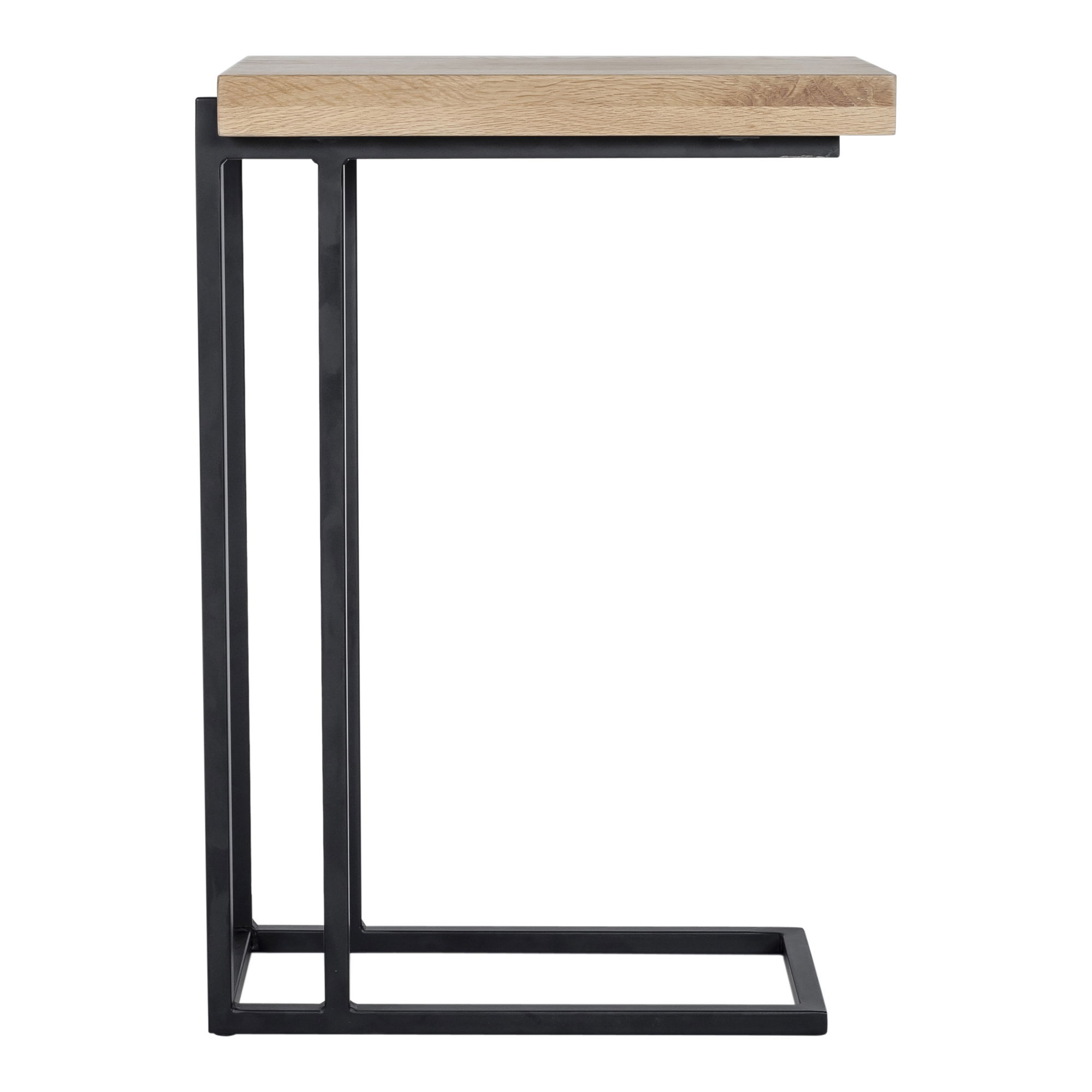 Mila C Shaped Side Table Natural large image 