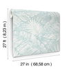 Palm Cove Toile White & Blue Wallpaper, by York Wall, 27' length x 2'3" width x 0.02" depth thumbnail 8