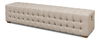 Beam Bench, Tufted Beige Linen thumbnail 0