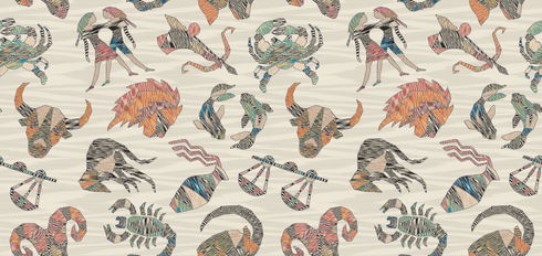 Constellations Grey Wallpaper