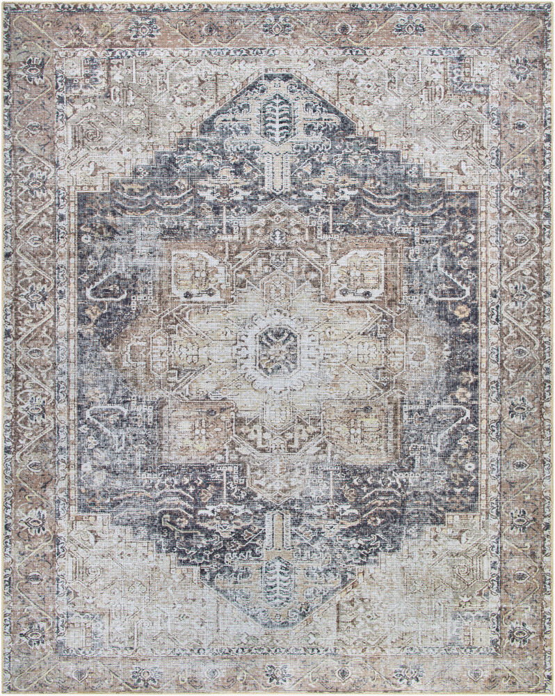 Amelie Machine Woven Rug, by Surya, 1'3.75" length x 1'3.75" width