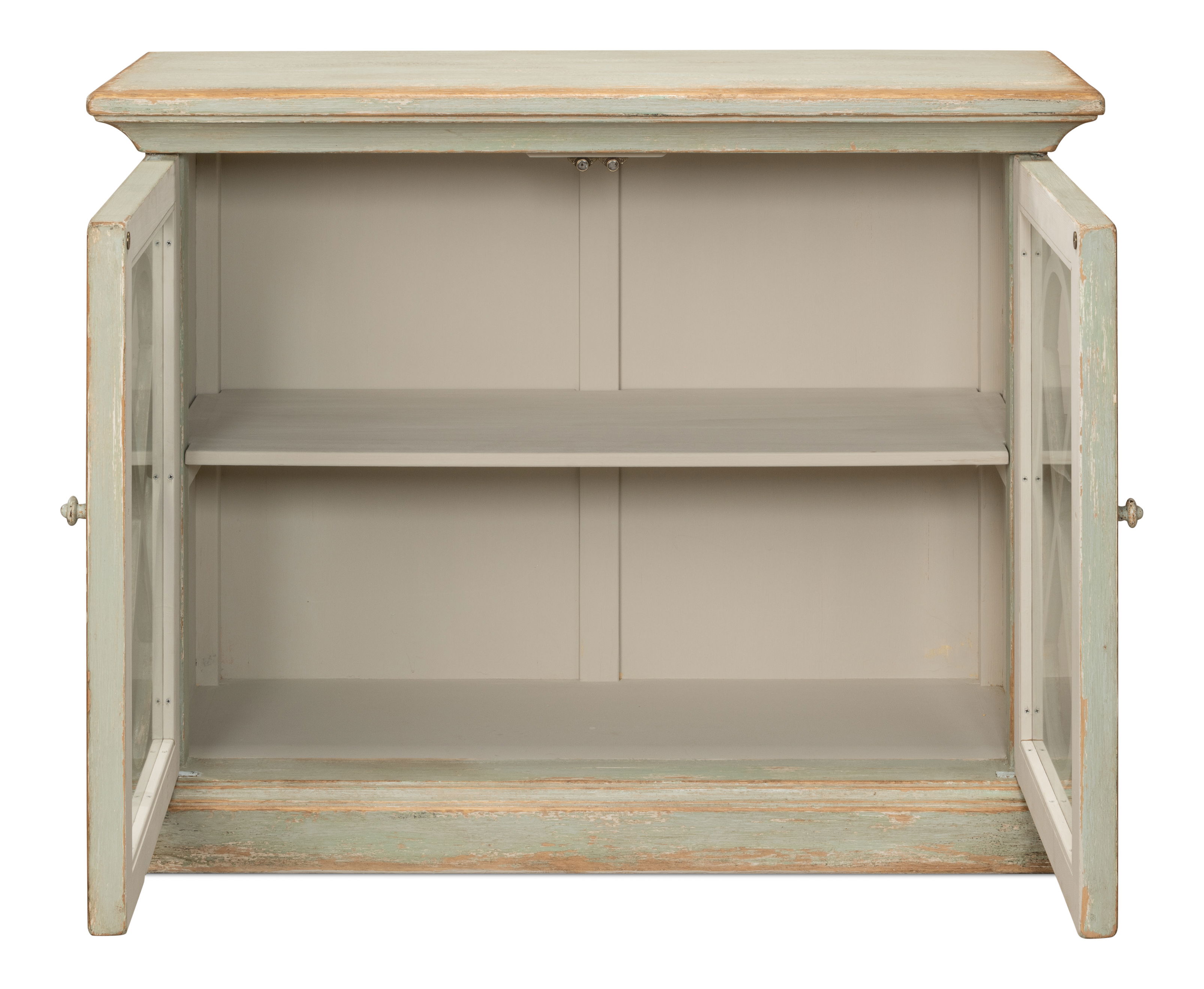 Sonya Commode, Sage, Cabinets & Chest by Sarreid, 46" length x 19" width x 35" height View 9