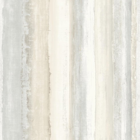 Watercolor Stripe Tan Peel & Stick Wallpaper