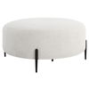 Arles Large Plush White Ottoman thumbnail 4