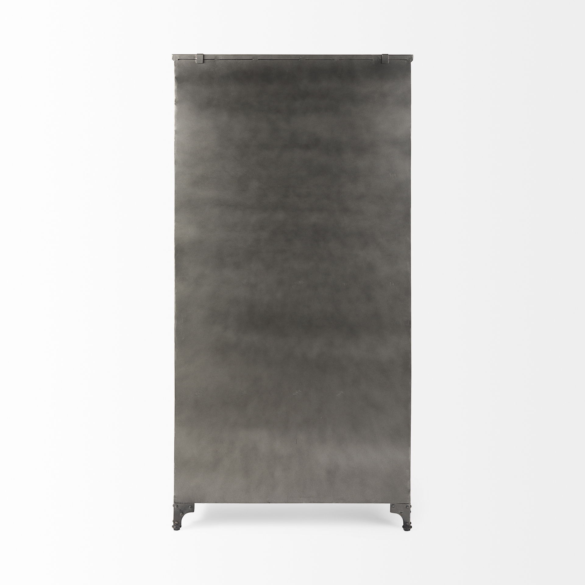 Poppy II 73.8' H Black Metal With Glass Door Display Cabinet, Cabinets & Sideboard by Mercana, 37.75" length x 15" width x 74" height View 4