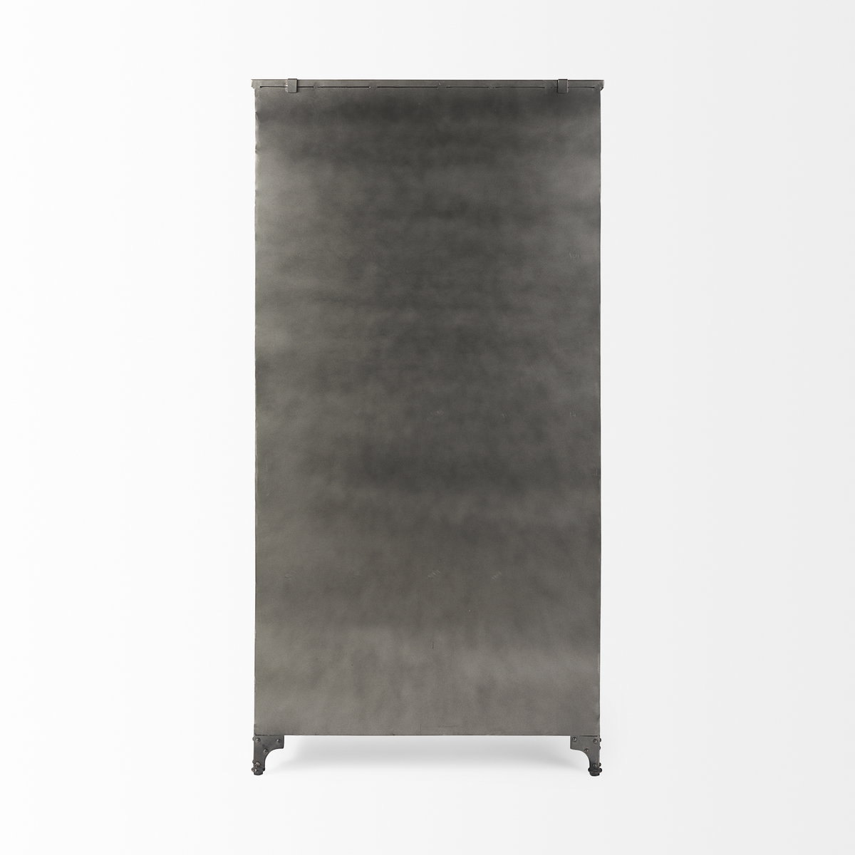 Poppy II 73.8' H Black Metal With Glass Door Display Cabinet, Cabinets & Sideboard by Mercana, 37.75" length x 15" width x 74" height View 6