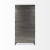 Poppy II 73.8' H Black Metal With Glass Door Display Cabinet, Cabinets & Sideboard by Mercana, 37.75" length x 15" width x 74" height thumbnail 6