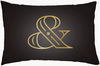 Ampersand Lumbar Pillow, Decorative Pillow by Surya, 14" length x 22" width thumbnail