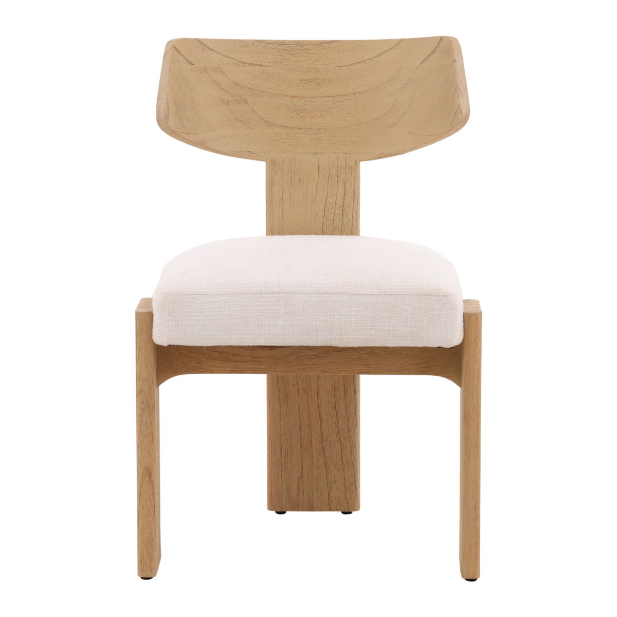 Ian Dining Chair Set of 2 Natural, by Dovetail, 21.53" width x 32.5" height x 21.9" depth View 2