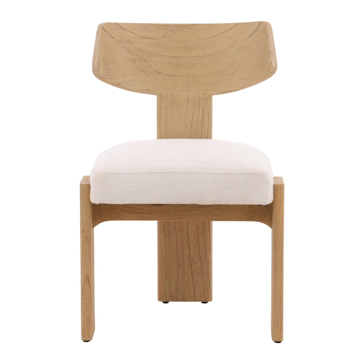 Ian Dining Chair Set of 2 Natural, by Dovetail, 21.53" width x 32.5" height x 21.9" depth View 2