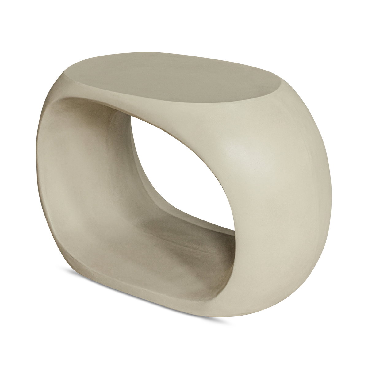 Albers Outdoor Stool Cream, Outdoor Chair by Moe's Home, 2'2.75" width x 1'5.75" height x 1'2.75" depth View 2