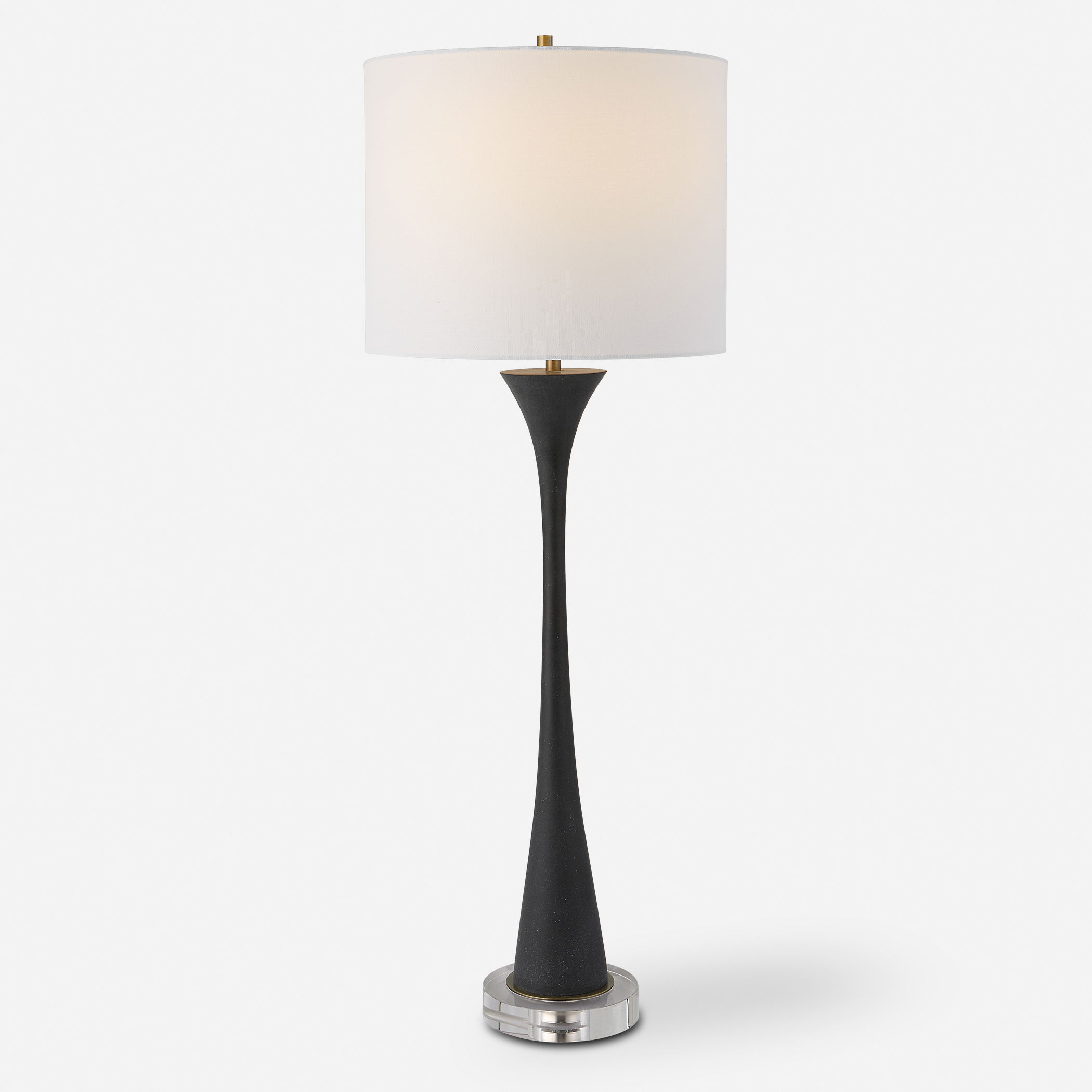 Fountain Black Stone Buffet Lamp large image 