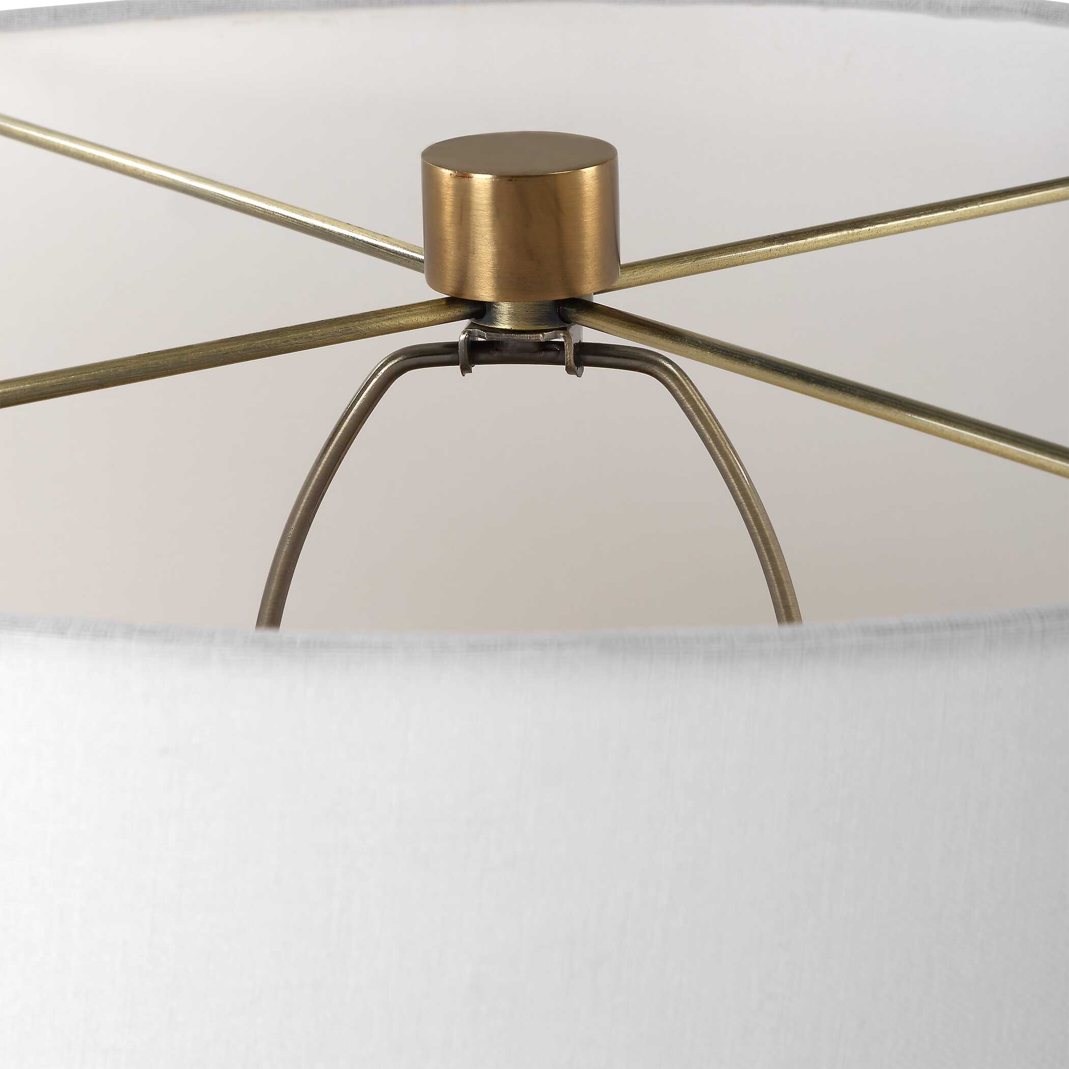 Americana Aged Black Table Lamp, by Uttermost, 20" width x 29" height x 20" depth View 7