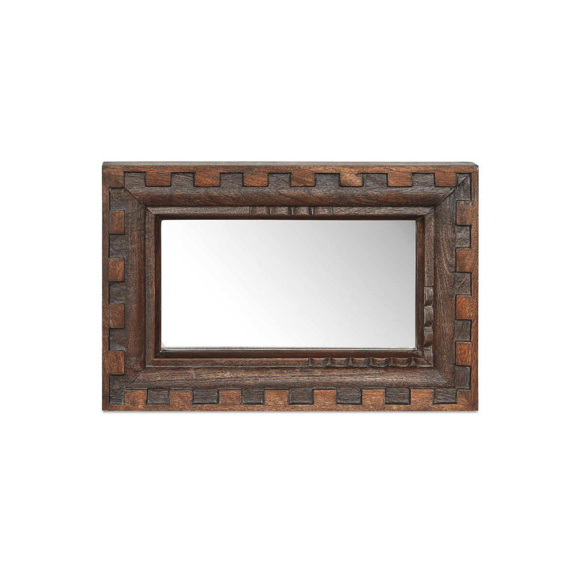 Holland Mirror Small Brown, by Moe's Home, 12" width x 18" height x 2" depth View 3