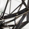 Dyson I 18x18 Black Metal Triangular Orb Pendant Light, by Mercana, 18" length x 18" width x 18" height thumbnail 6