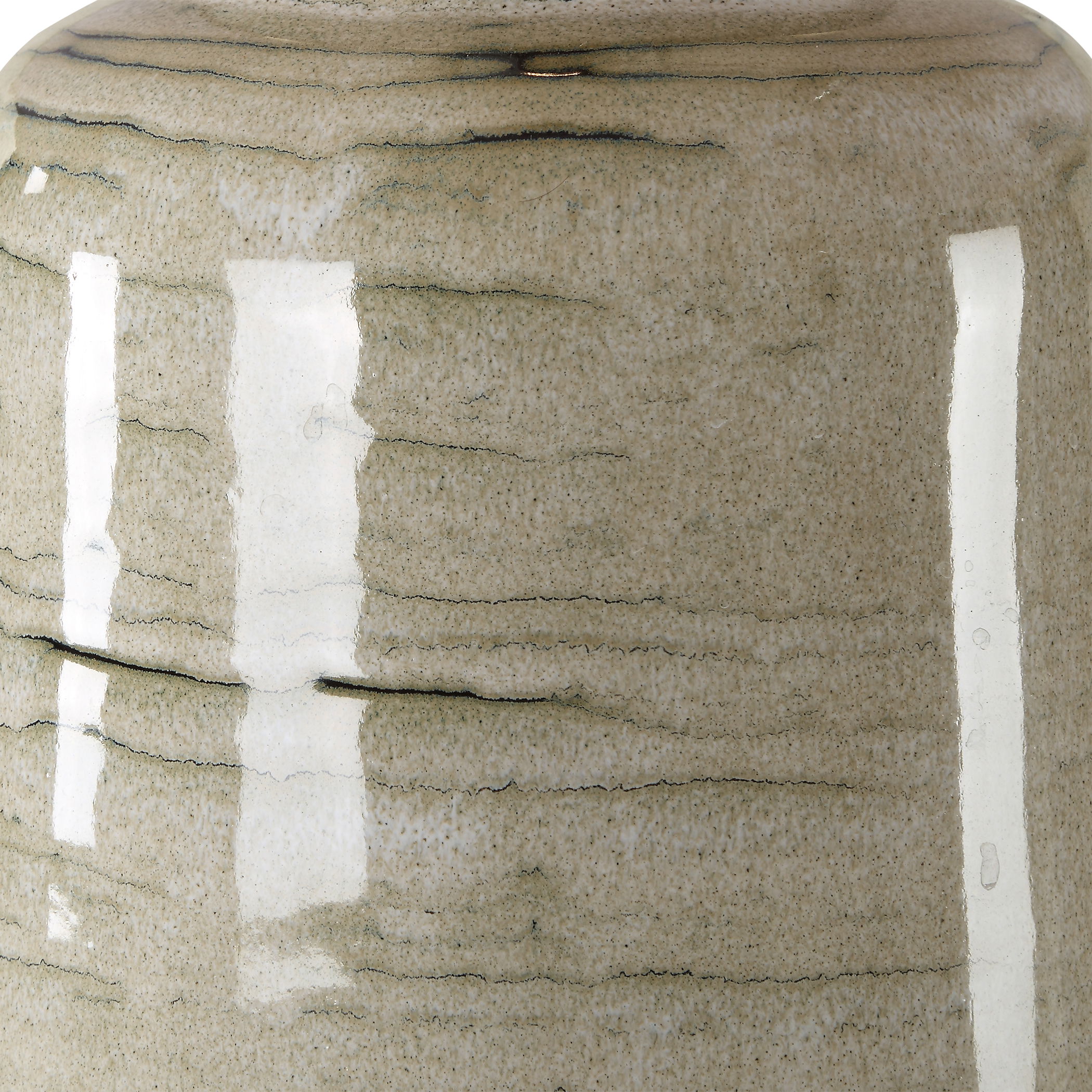 Strata Tan Glaze Table Lamp large image 