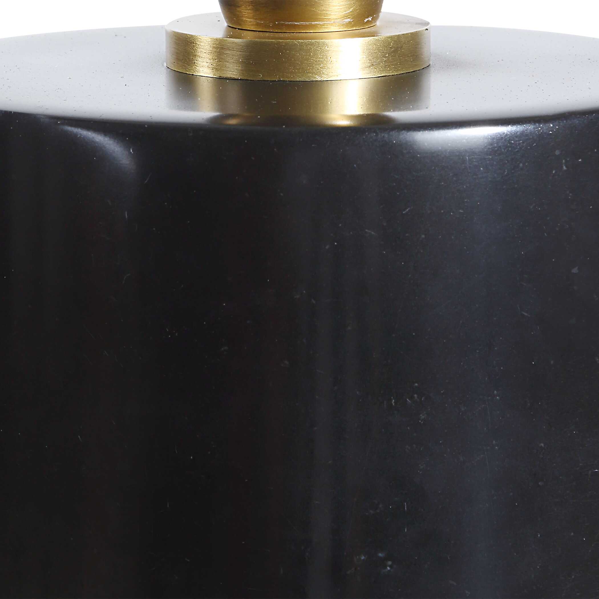 Ezra Brass Buffet Lamp, by Uttermost, 9" width x 37" height x 9" depth View 7