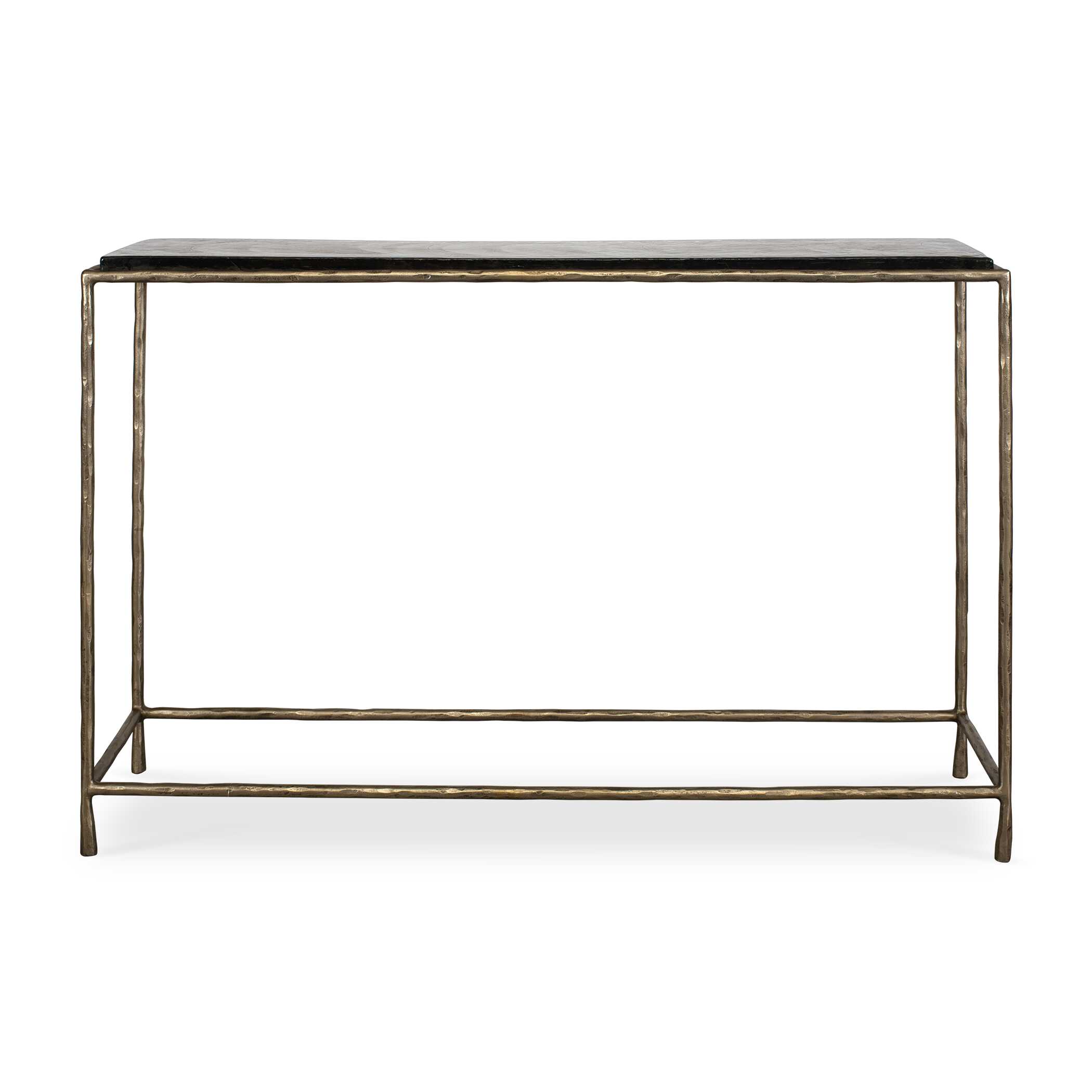 Ovard Minimalist Metal Console Table, Furniture by Uttermost, 43.25" width x 29.75" height x 11.6" depth View 1