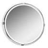Tazlina Brushed Nickel Round Mirror thumbnail 0