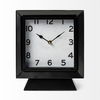 Ralph I Black Metal Square Table Clock, by Mercana, 9.25" length x 4.25" width x 10.75" height thumbnail 6