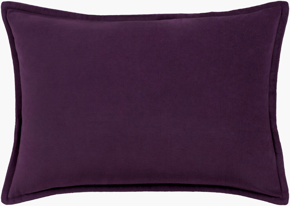 Cotton Velvet Lumbar Pillow, Decorative Pillow by Surya, 13" length x 19" width