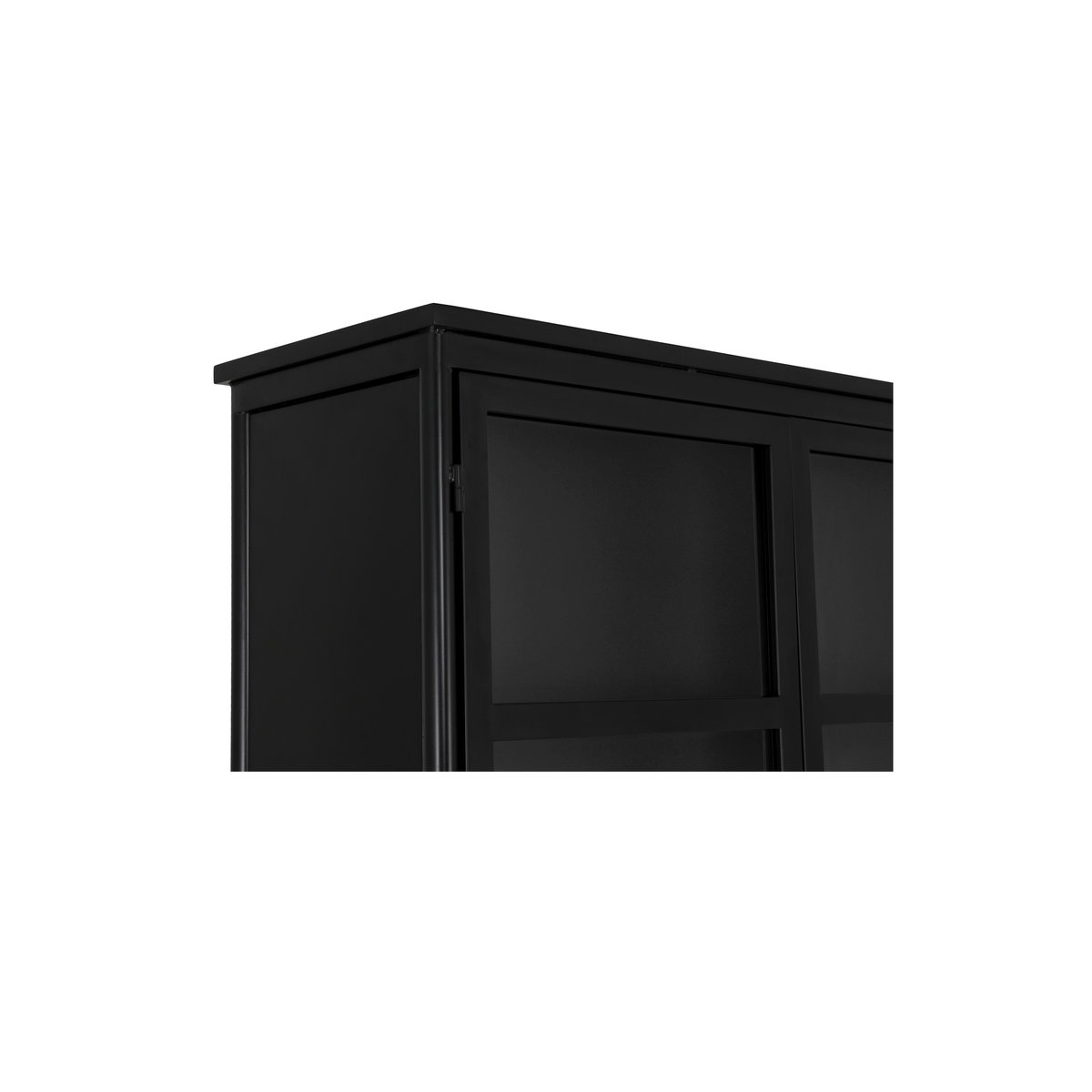Henry Metal Tall Cabinet Black, Cabinets & Sideboard by Moe's Home, 48.5" width x 78" height x 17.5" depth View 7