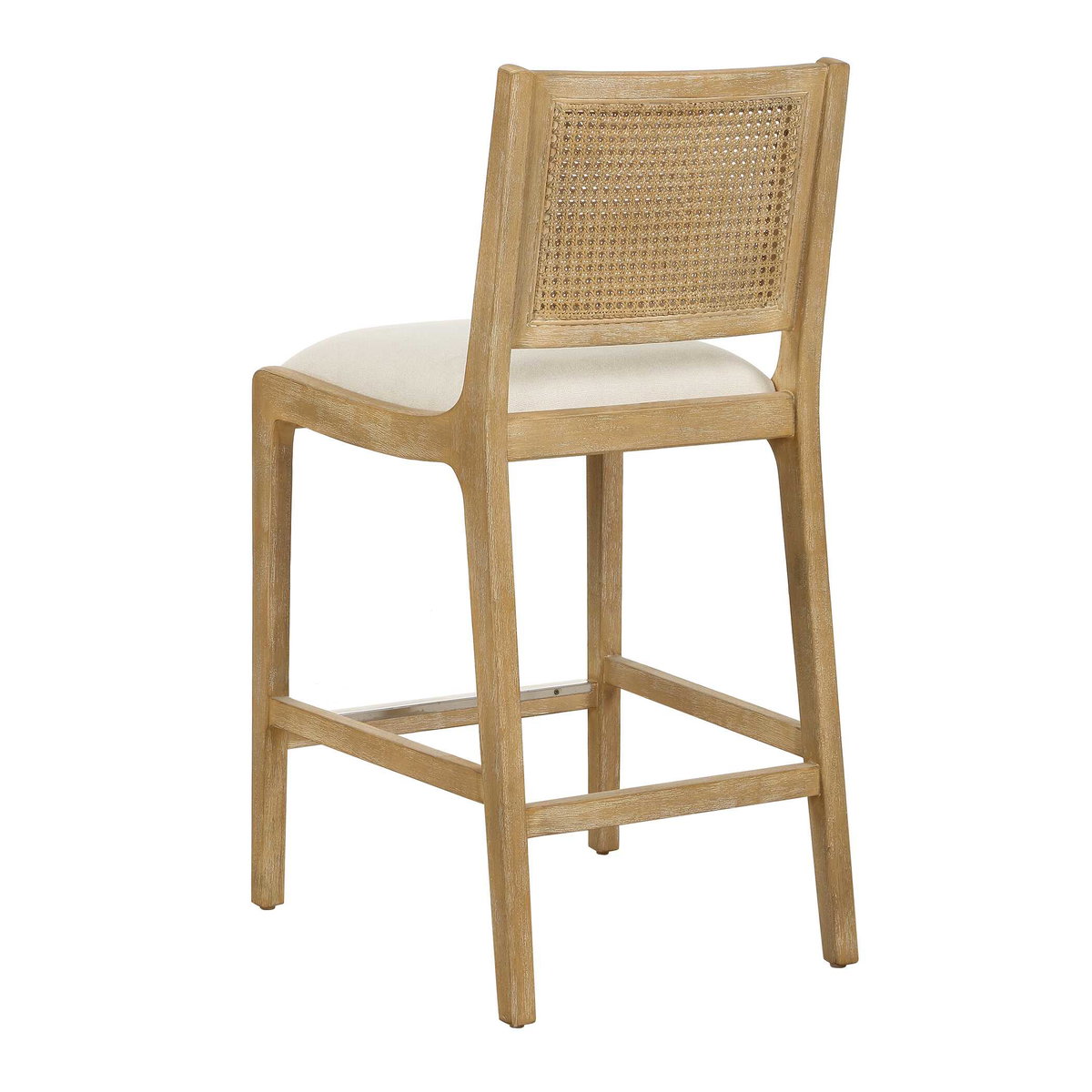 Interweave Coastal Rattan Counter Stool, Counter & Bar Stool by Uttermost, 19" width x 39" height x 21.5" depth View 7