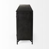 Poppy I 79x16 Black Metal With  Glass Door Sideboard, Sideboards & Buffet by Mercana, 79" length x 16" width x 33" height thumbnail 6