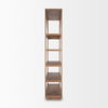 Bela Arched Shelving Unit Medium Brown Wood, Shelving & Bookcase by Mercana, 47" length x 16" width x 85" height thumbnail 6