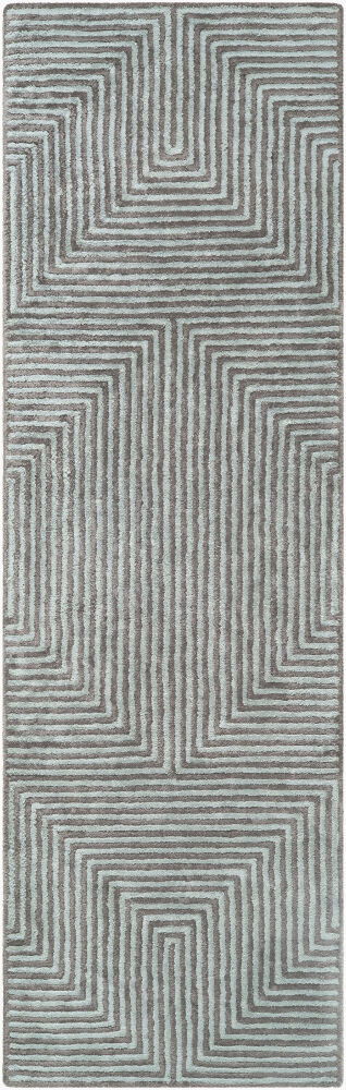 Quartz Handmade Rug, by Surya, 8' length x 2'6" width