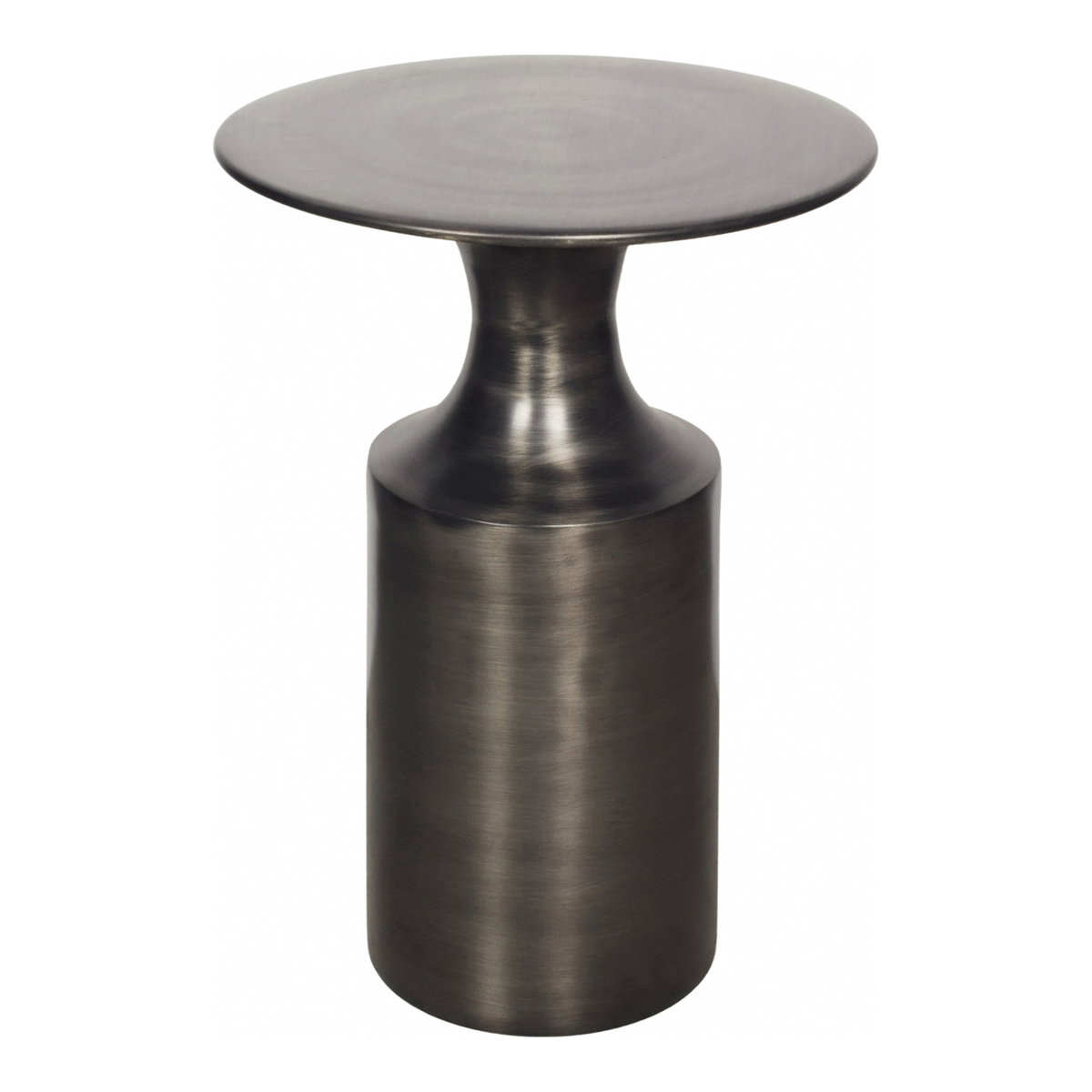 Rassa Accent Table Polished Zinc, Side & End Table by Moe's Home, 14.5" width x 21" height x 14.5" depth View 2