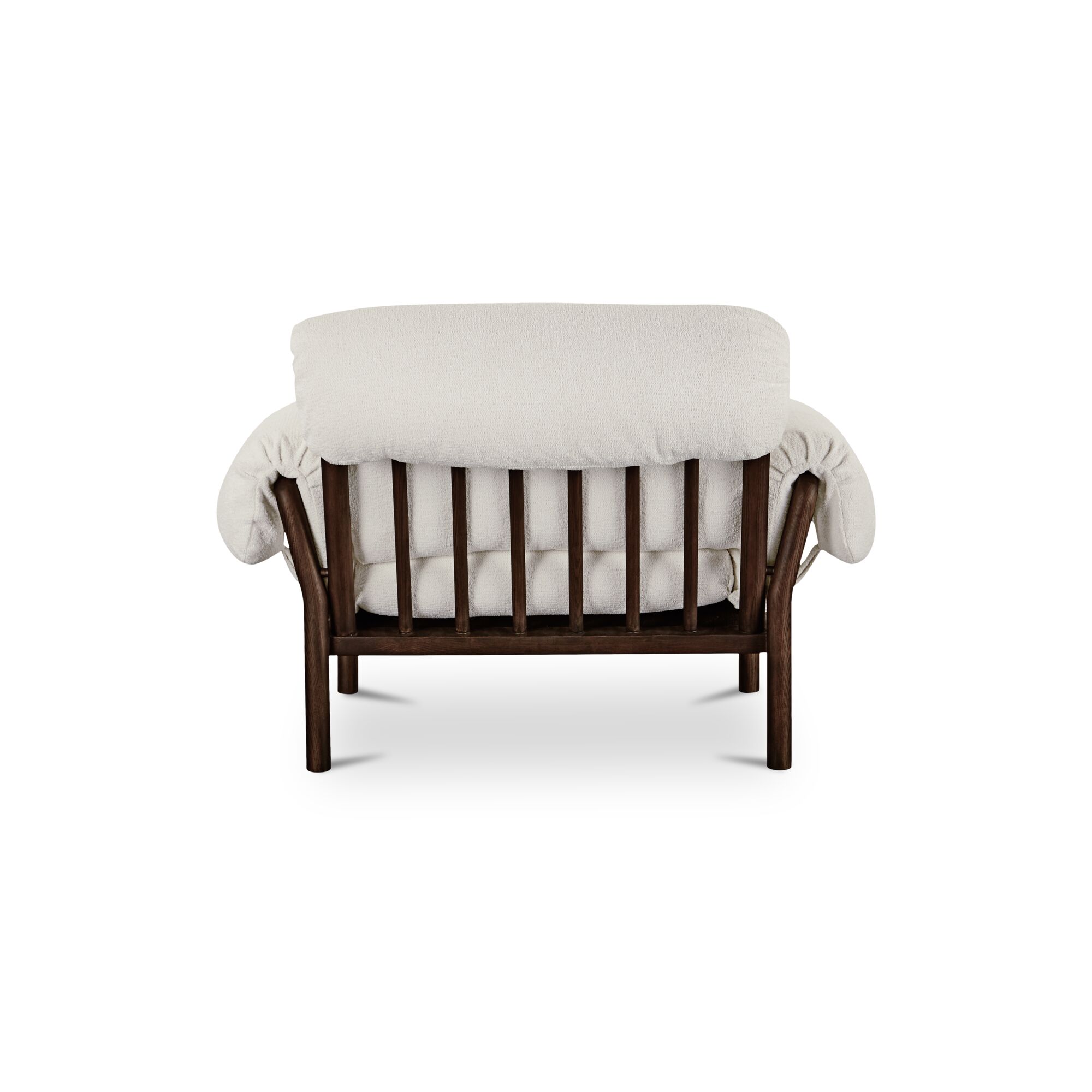 Cardero Lounge Chair Ivory, Accent Chair by Moe's Home, 44.5" width x 31.5" height x 39" depth View 4