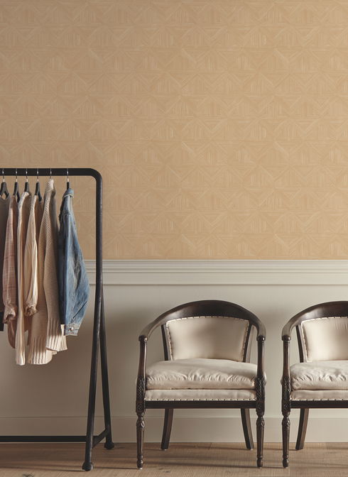 Parquet Tan Wallpaper
