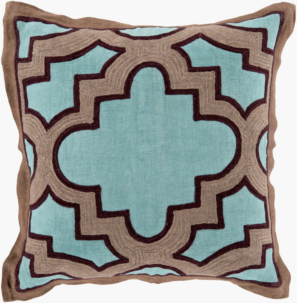 Maze Accent Pillow, Decorative Pillow by Surya, 18" length x 18" width