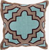 Maze Accent Pillow Poly, Decorative Pillow by Surya, 18" length x 18" width thumbnail