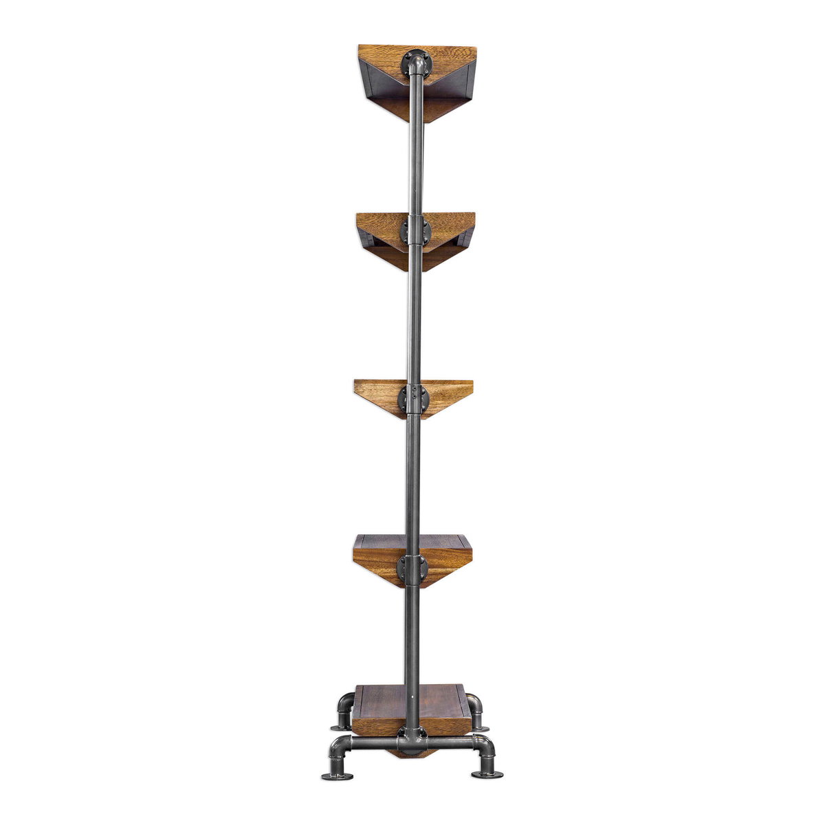 Rhordyn Industrial Etagere, Shelving & Bookcase by Uttermost, 33" width x 72" height x 17.75" depth View 5