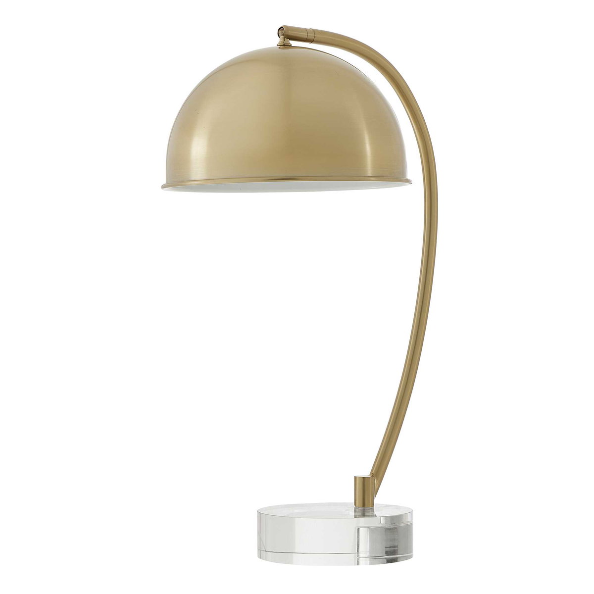 Romani Brass Desk Lamp, by Uttermost, 14.75" width x 22" height x 10" depth View 5