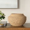 Sandstone Flow Small Terracotta Vase, by Uttermost, 12" width x 7" height x 12" depth thumbnail 2