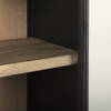 Sloan 47.5W x 85.5H Black Wood with Black Metal Frame Arch Cabinet, Cabinets & Sideboard by Mercana, 47.5" length x 18.5" width x 85.5" height thumbnail 10