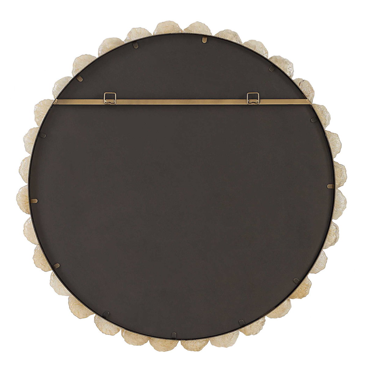 Nolina Round Mirror, by Uttermost, 38.25" width x 38.25" height x 2.12" depth View 3
