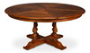 Walnut Jupe Dining Table  Ex-Large, by Sarreid, 6'8" length x 6'8" width x 2'6" height thumbnail 1