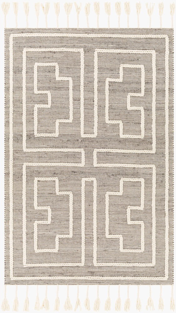 Norwood Handmade Rug, by Surya, 7'6" length x 5' width