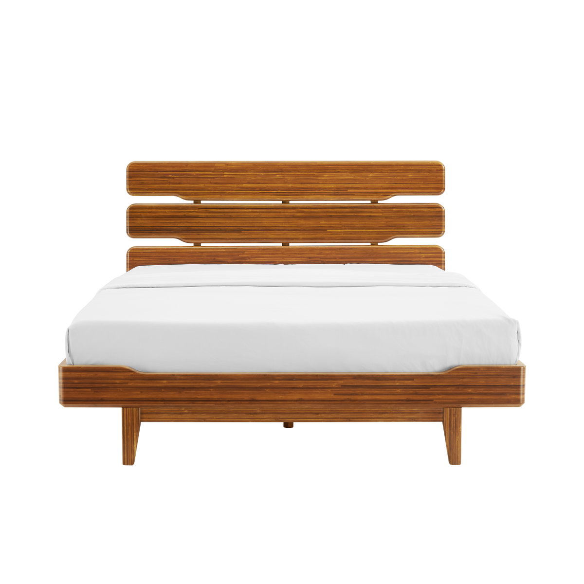 Currant Eastern King Platform Bed, Amber, by Greenington, 88" length x 81" width x 39.5" height View 3