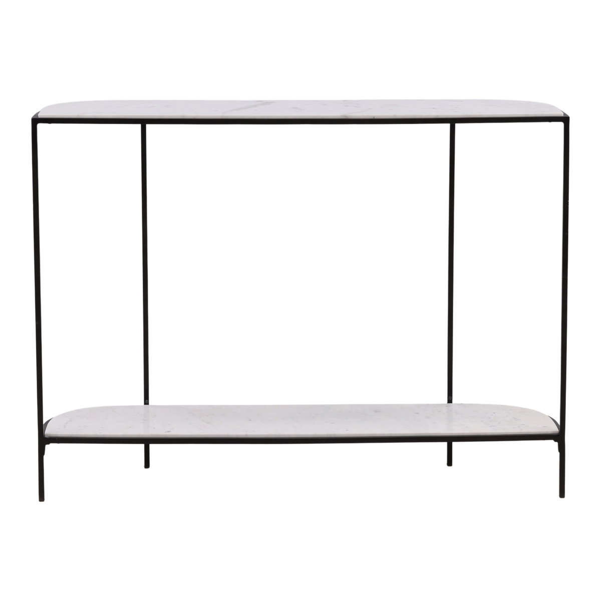 Brian Console Table White, by Dovetail, 43" width x 31.7" height x 11.4" depth View 4