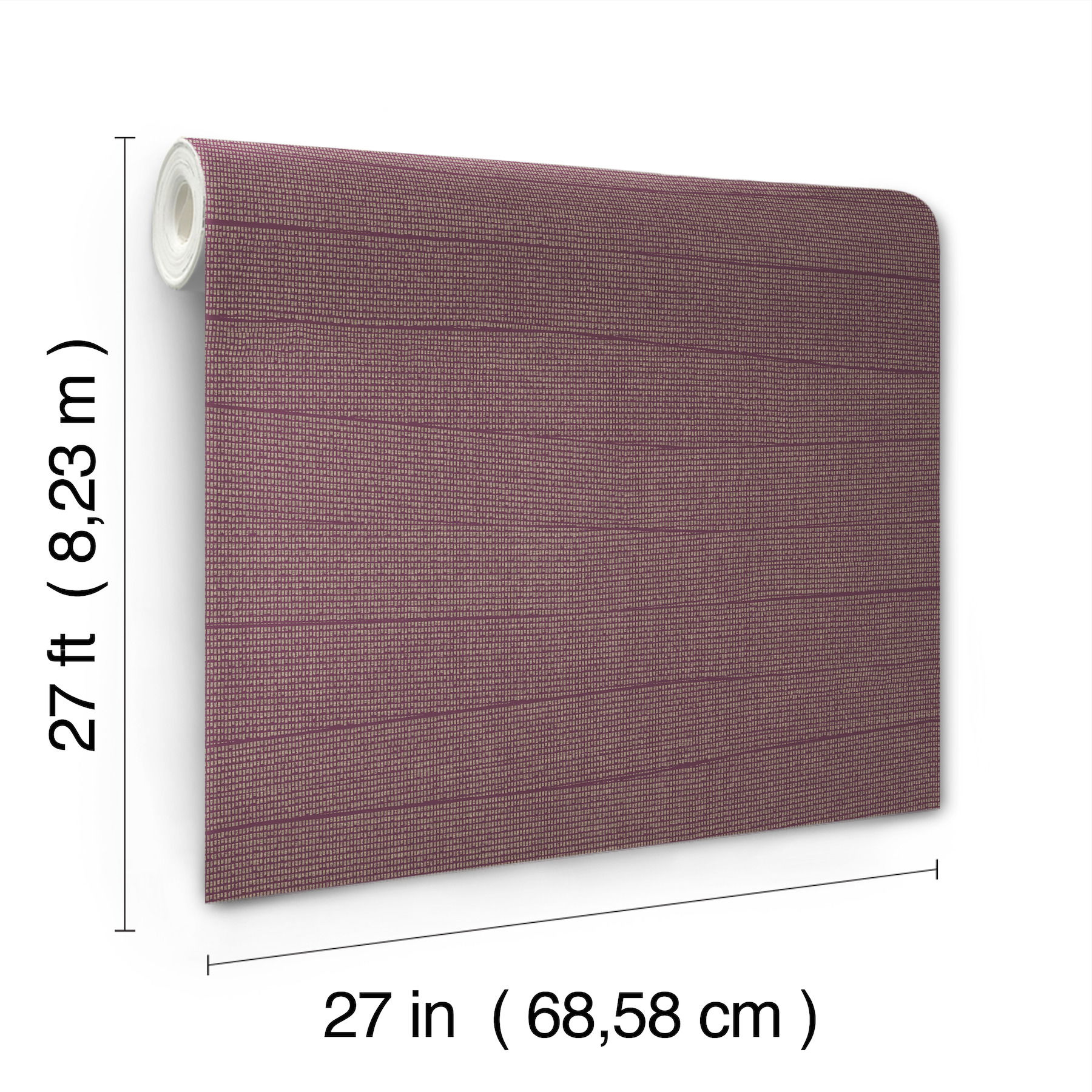 Natural Grid Mulberry Wallpaper large image 