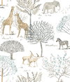 On the Savanna Neutral Peel & Stick Wallpaper, by York Wall, 20' length x 1'8.5" width x 0.02" depth thumbnail